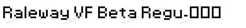 Raleway VF Beta Regu字体转换